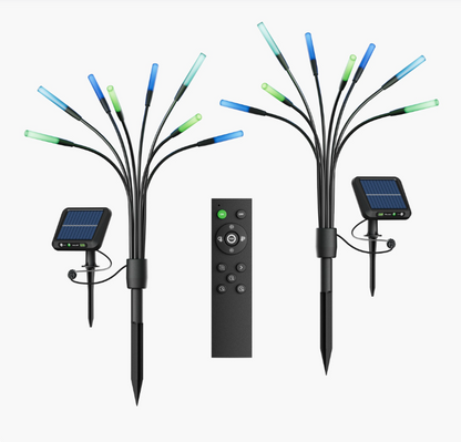 Nanoleaf 多彩太陽能庭院燈 2 件套 防水LED 智能 戶外 照明