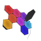 Nanoleaf 超級黑色 六角形 智慧燈板 九件套裝 高對比度 RGB 動態光效 無線安裝
