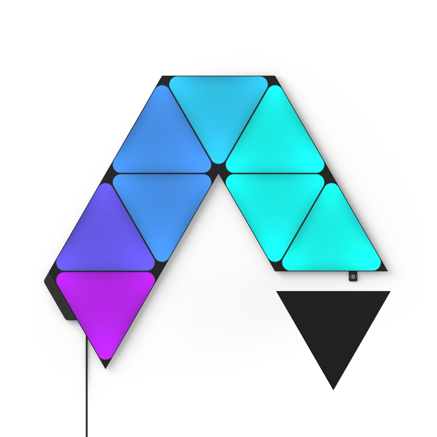 Nanoleaf 超黑三角形智能燈板 9塊套裝 可編程 RGB 照明 家庭 HomeKit