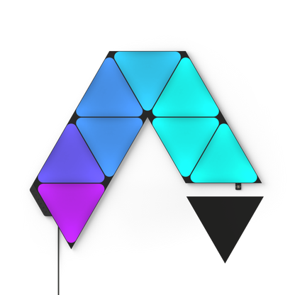 Nanoleaf 超黑三角形智能燈板 9塊套裝 可編程 RGB 照明 家庭 HomeKit