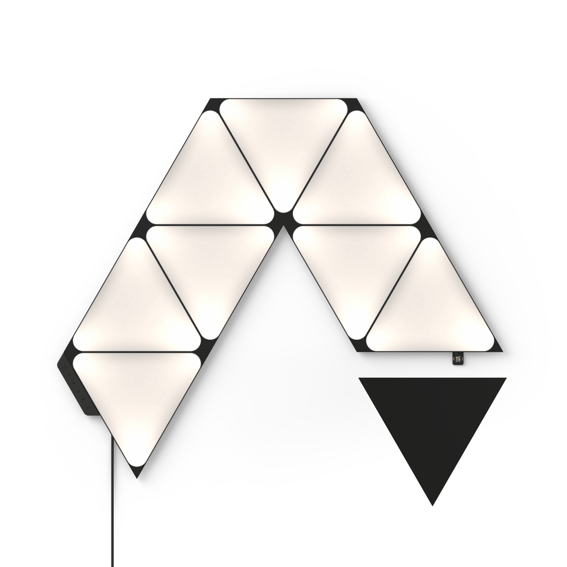 Nanoleaf 超黑三角形智能燈板 9塊套裝 可編程 RGB 照明 家庭 HomeKit