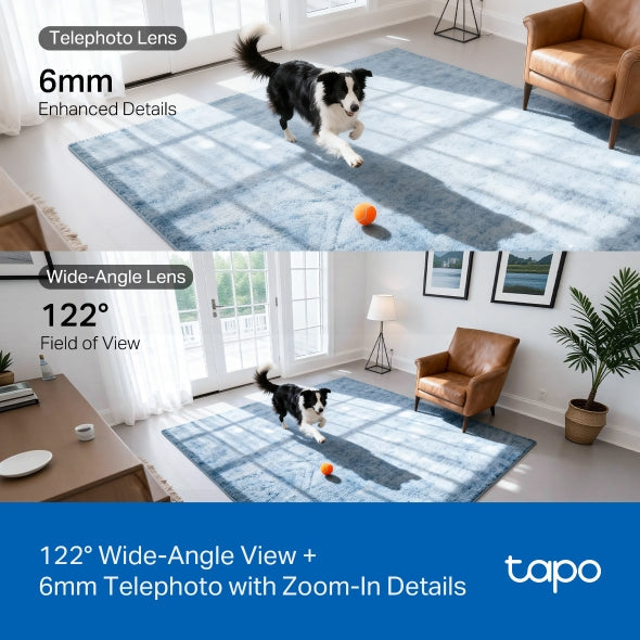 TP-Link Tapo C245D 2K 3MP 雙鏡頭旋轉式家居攝影機