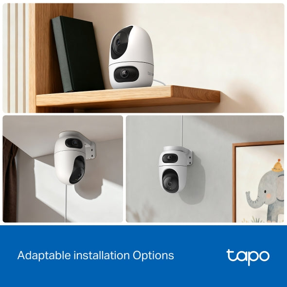 TP-Link Tapo C245D 2K 3MP 雙鏡頭旋轉式家居攝影機