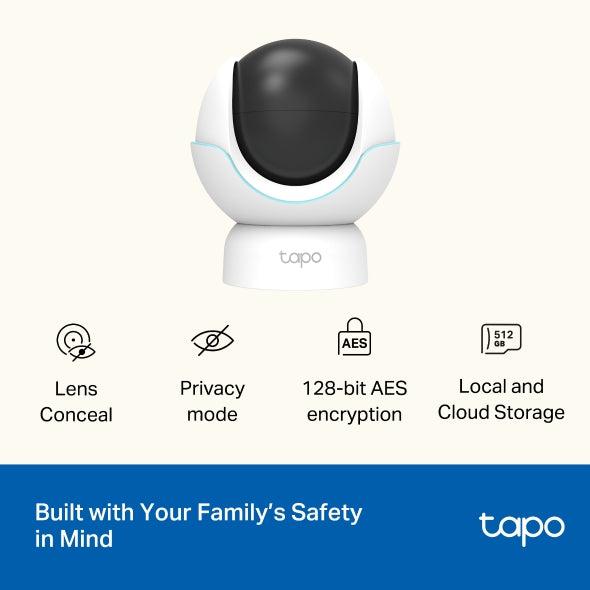 TP-Link Tapo C840 雙鏡頭400萬像素旋轉式AI智能嬰兒攝影機