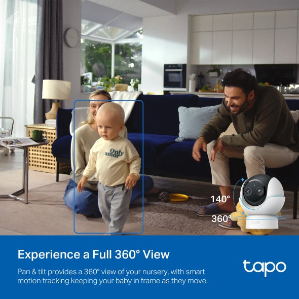 TP-Link Tapo C840 雙鏡頭400萬像素旋轉式AI智能嬰兒攝影機