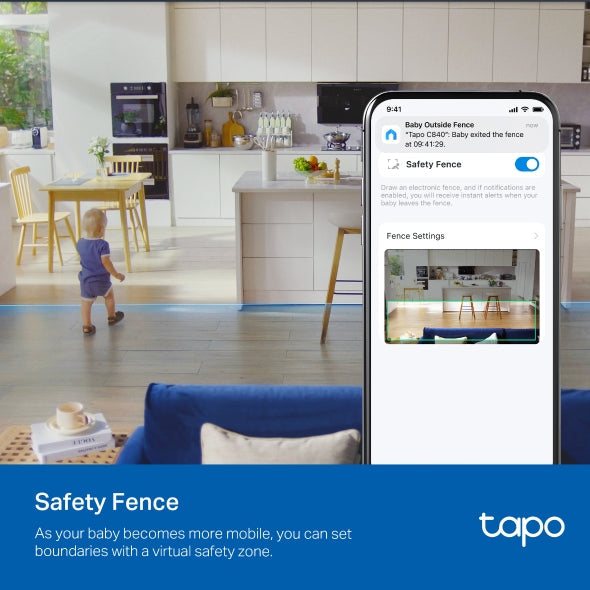 TP-Link Tapo C840 雙鏡頭400萬像素旋轉式AI智能嬰兒攝影機