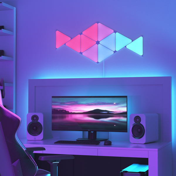 Nanoleaf 三角形智能燈板擴充套裝 3塊 彩色光效模組 可觸控 簡易安裝 家庭氛圍 HomeKit兼容