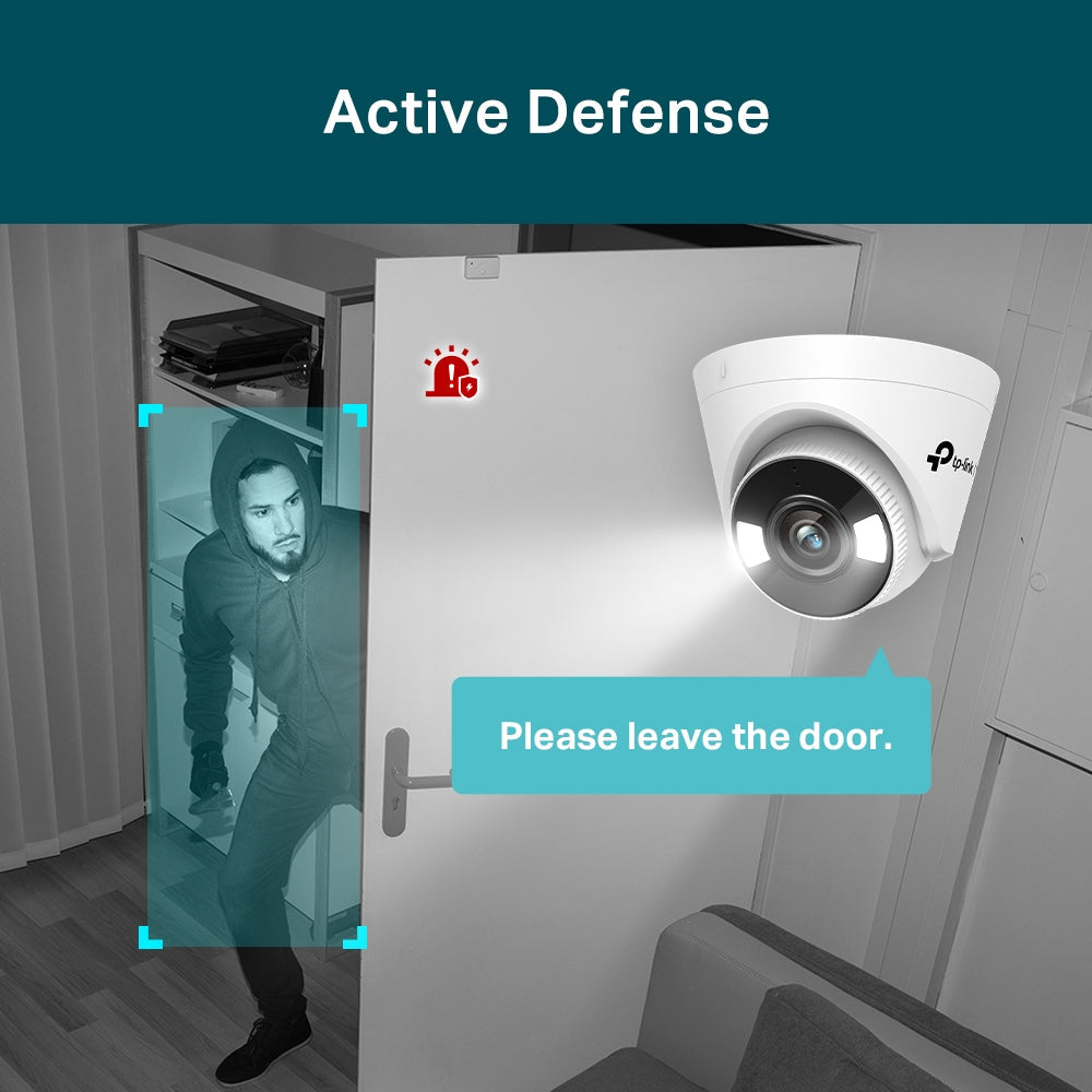 VIGI C440 4MP 全彩半球型網路攝影機 高效能 2.8mm/4mm 視訊監控