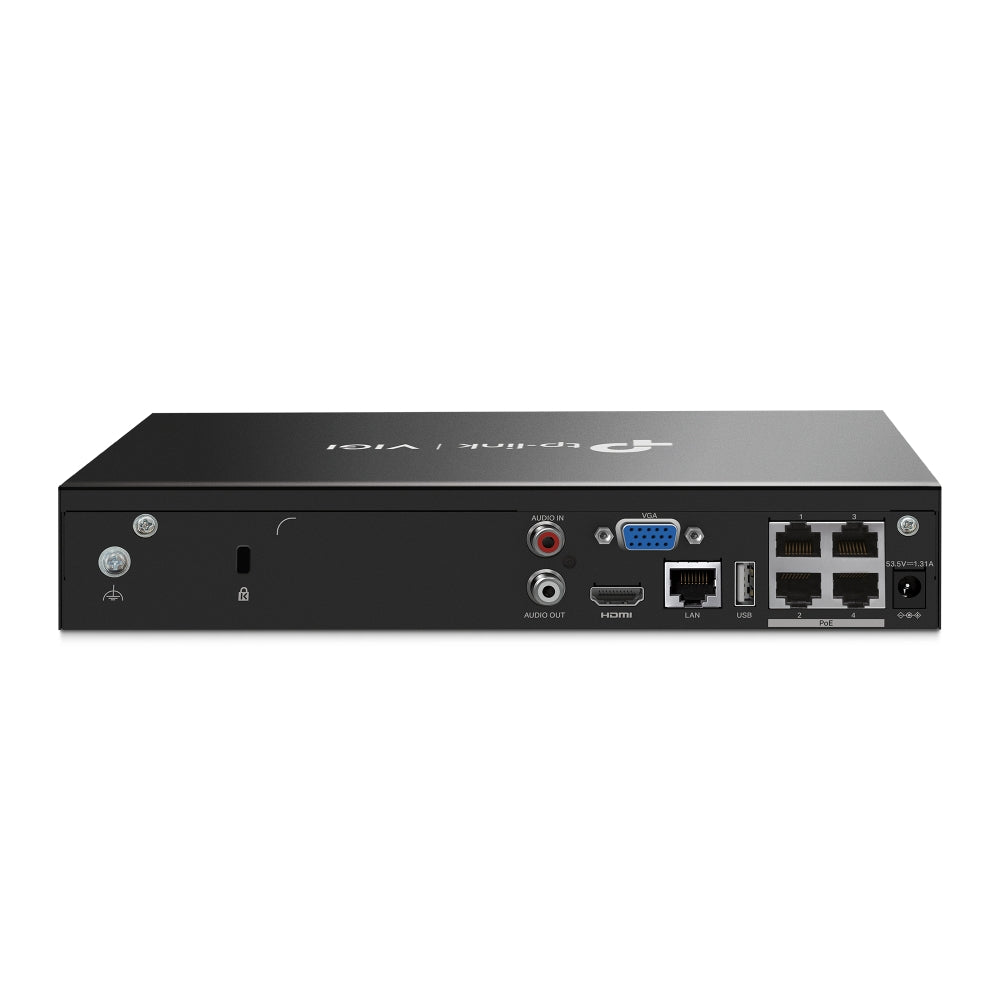 VIGI NVR1004H-4P 4通道 PoE+ 4K HDMI 8MP 解碼 網路錄影機