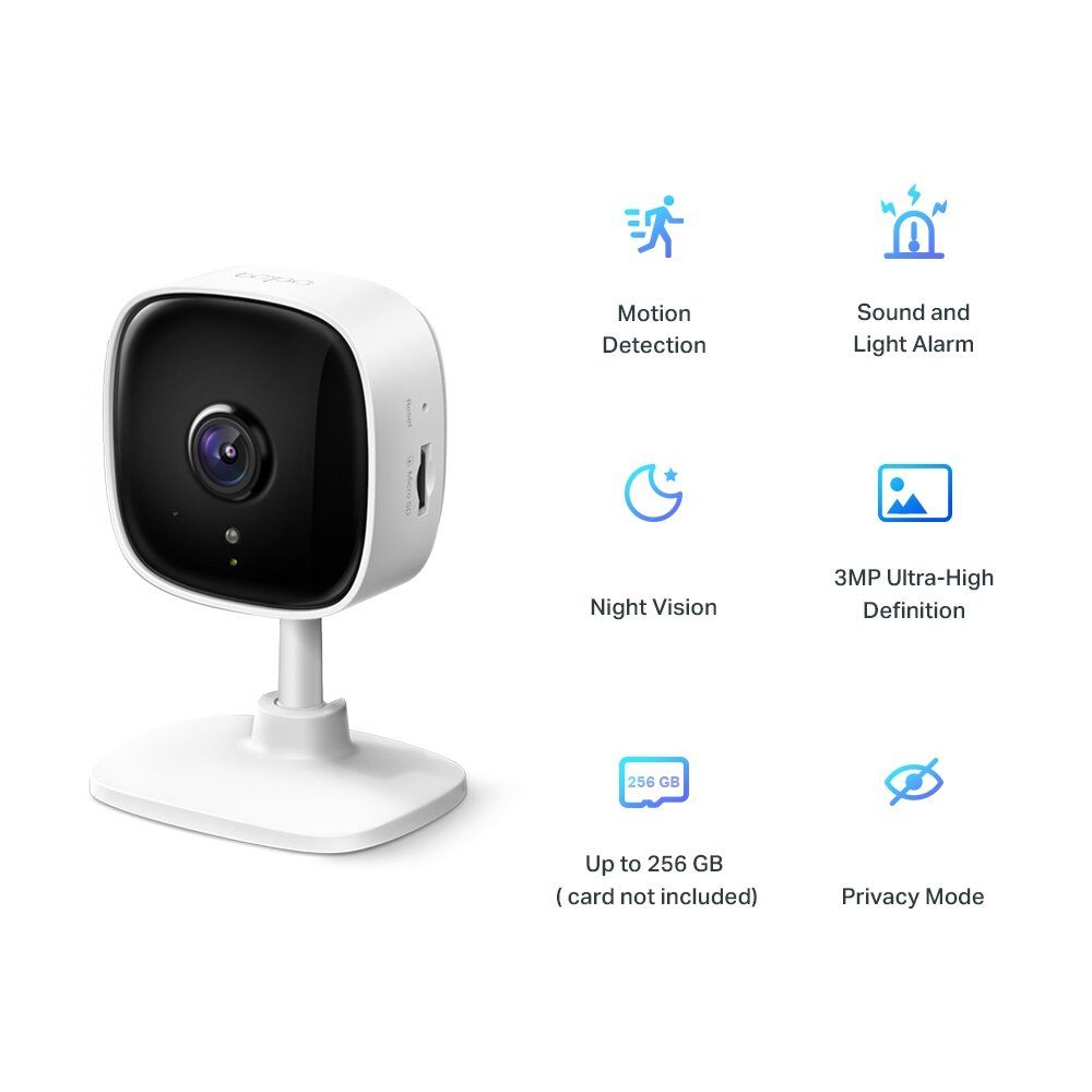Tapo C110 2K 3MP 超高清 Wi-Fi 家居監控攝影機