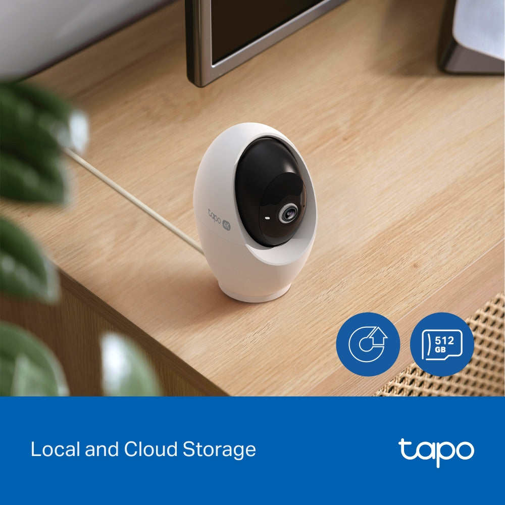 Tapo C260 4K 8MP 旋轉式 AI 家庭防護 Wi-Fi 網路攝影機