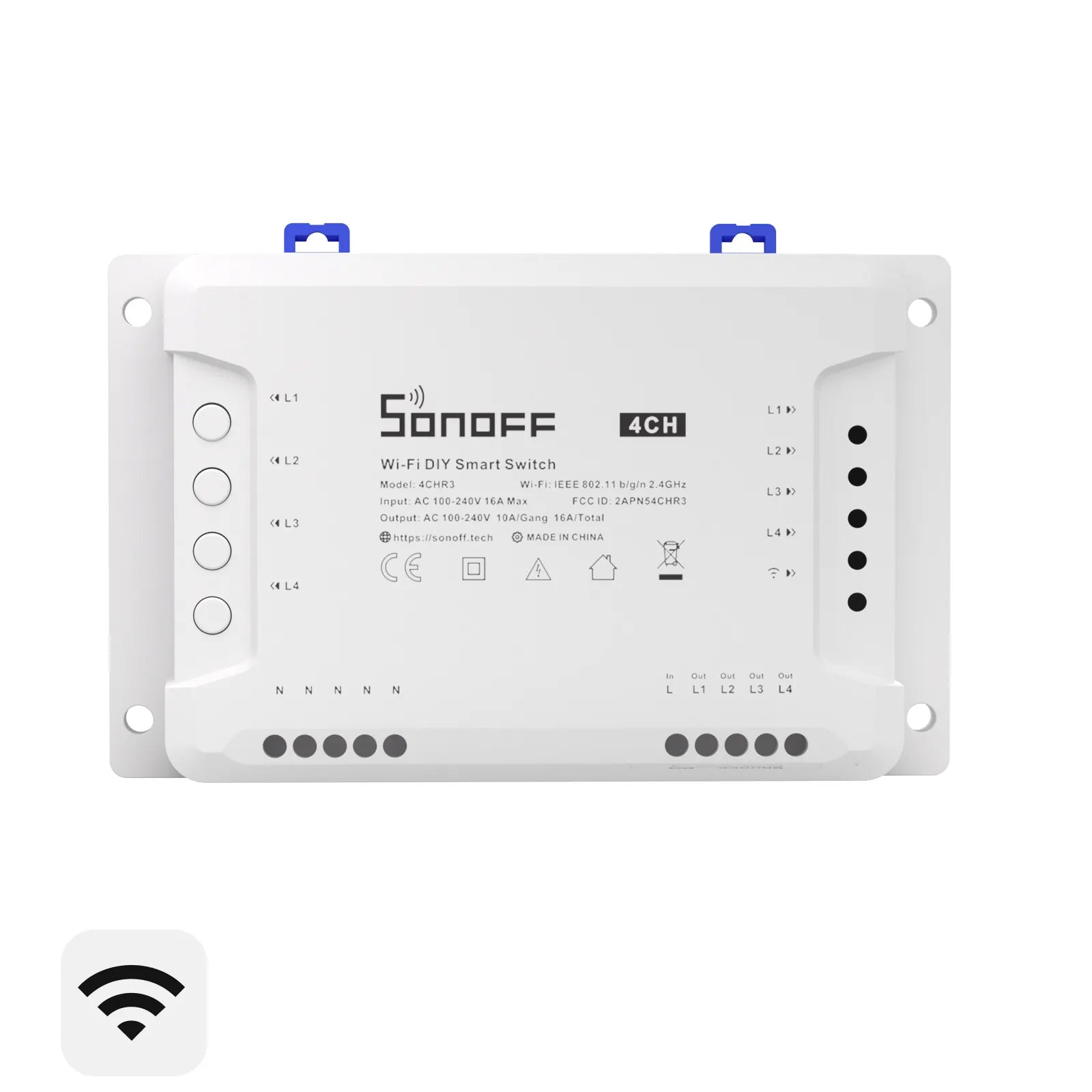 SONOFF 4路 Wi-Fi 智慧開關 4CHR3 & 4CHPROR3