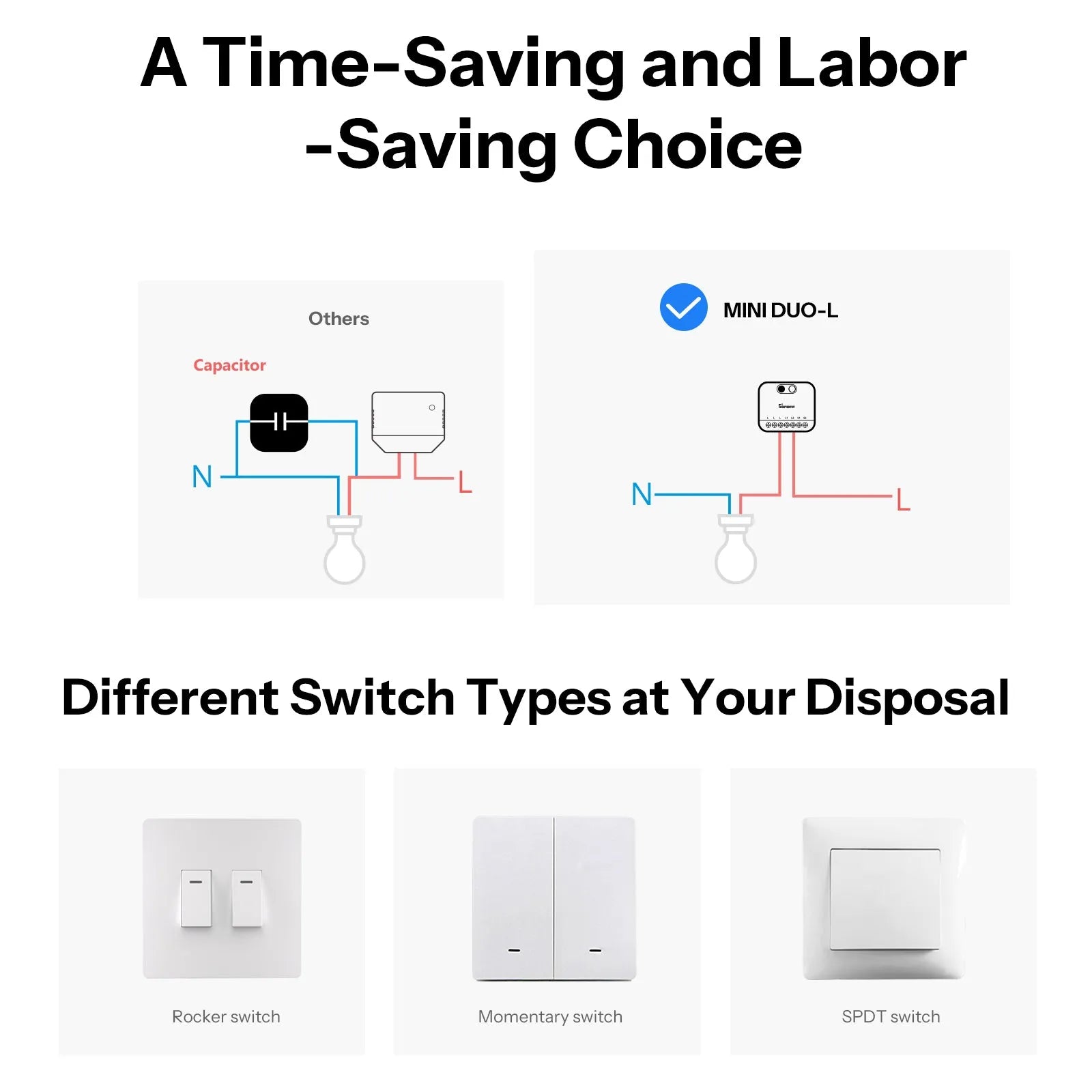 SONOFF MINI DUO-L 2路單火線 Zigbee 智慧開關 MINI-ZB2GS-L