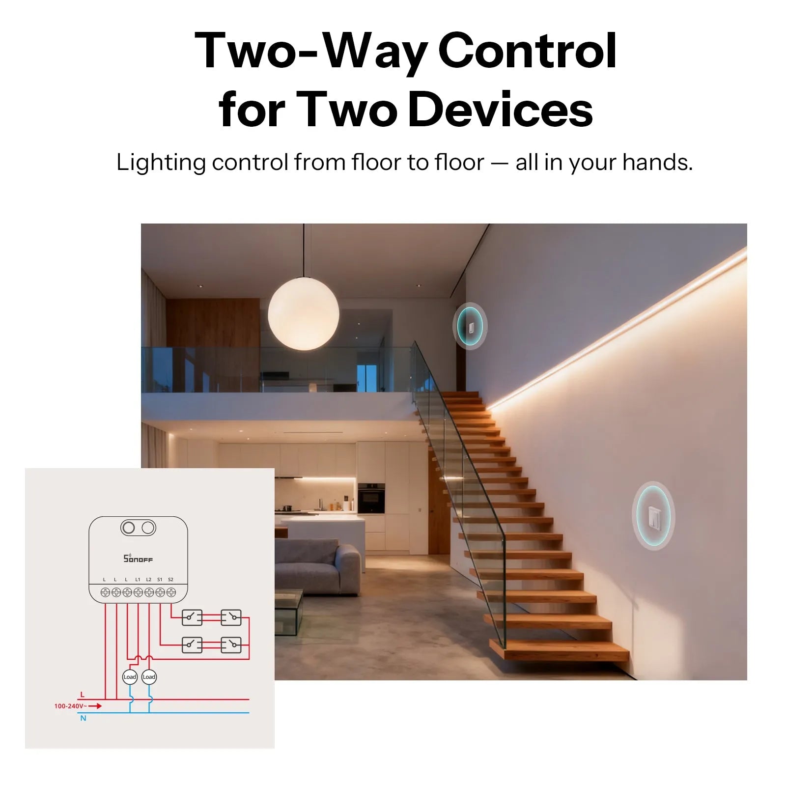 SONOFF MINI DUO-L 2路單火線 Zigbee 智慧開關 MINI-ZB2GS-L
