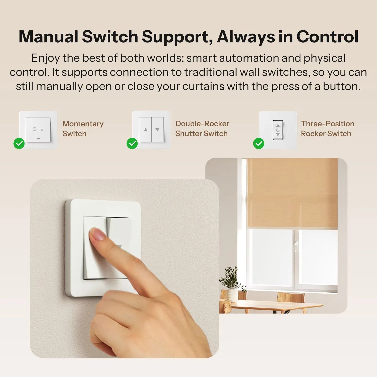 SONOFF Zigbee 智慧捲簾開關 MINI-ZBRBS