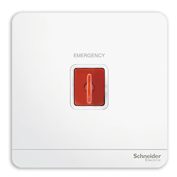 白色AvatarOn奐尚 緊急按鈕連鎖匙復位鍵（白／玫瑰金／灰／胡桃木）｜打造你的智能家居 - LINKO Shop - Schneider Electric