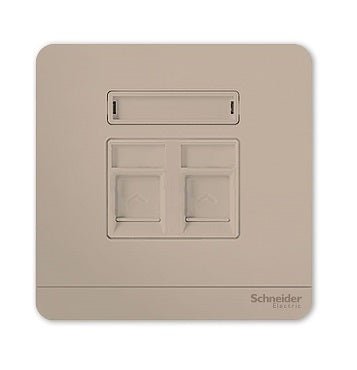 AvatarOn奐尚 單／兩位RJ11四線電話插座,Keystone面板備防塵活門 ｜ 請先查詢現貨 - LINKO Shop