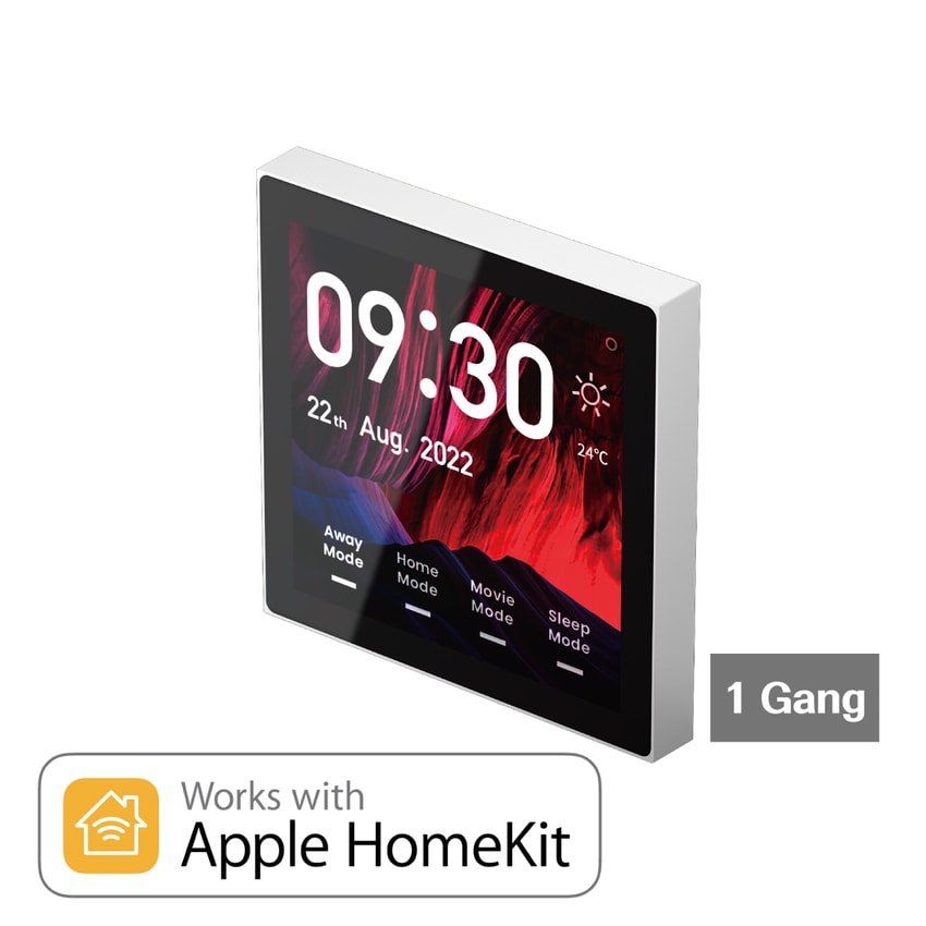LifeSmart 超能面板 Pro HomeKit Nature Mini Pro (1／2／3位智能燈掣) (白/灰色)｜ 方便控制智能家電、簡單連接智能家電 - LINKO Shop