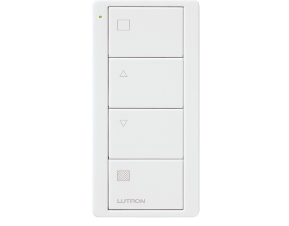 Lutron 4按鈕 Pico 射頻無線控制器 (帶窗簾區控制的圖示) - LINKO Shop
