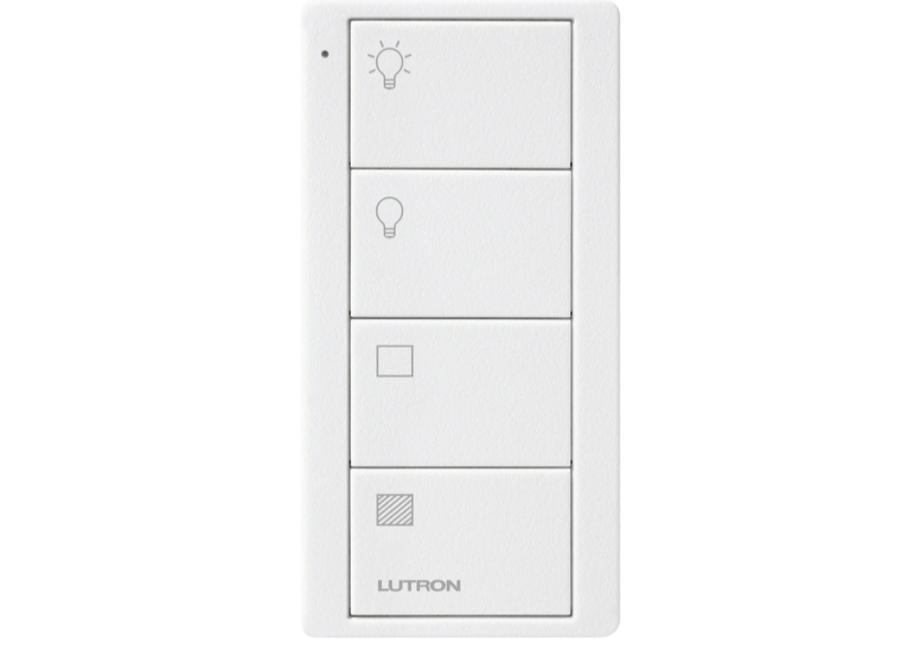 Lutron 4按鈕 Pico 射頻無線控制器 (帶燈光及窗簾控制的圖示) - LINKO Shop