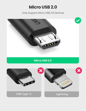 UGREEN USB(公)轉Micro USB(母)OTG數據線 - LINKO Shop