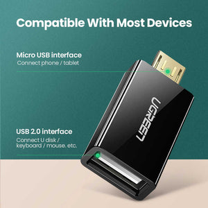 UGREEN USB(公)轉Micro USB(母)OTG數據轉換頭 - LINKO Shop