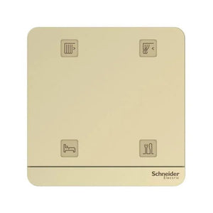 Wiser 4K Freelocate 四位開關 (白色/金色)|打造你的智能家居 - LINKO Shop