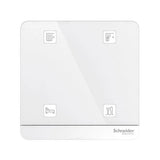Wiser 4K Freelocate Four-Position Switch (White/Gold)｜Build Your Smart Home