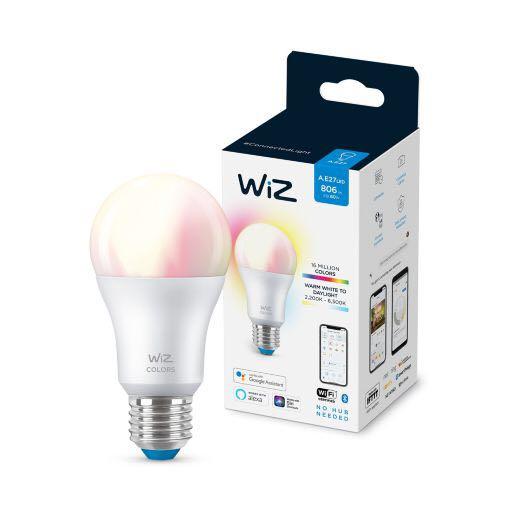 【彩光智能燈泡】WiZ Colors A60 E27 Full Color｜智能家居燈具、WiFi配對｜香港行貨、一年保養 - LINKO Shop