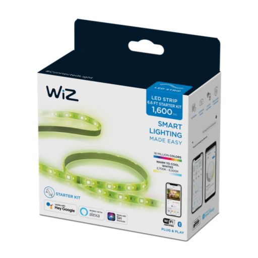 【可延伸燈帶】WiZ LED Strip Starter Kit 2M BS plug｜智能燈具、WiFi配對｜香港行貨、一年保養 - LINKO Shop